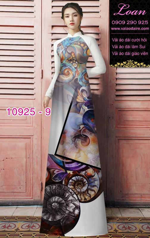 Vải áo dài hoa 3D