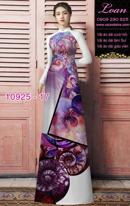 Vải áo dài hoa 3D
