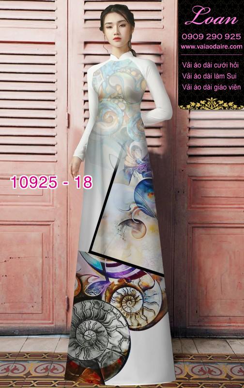 Vải áo dài hoa 3D