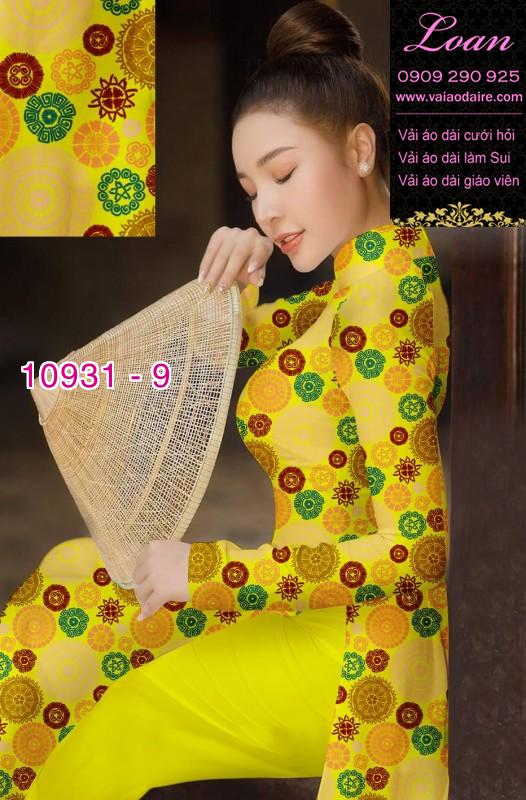 Vải áo dài hoa 3D