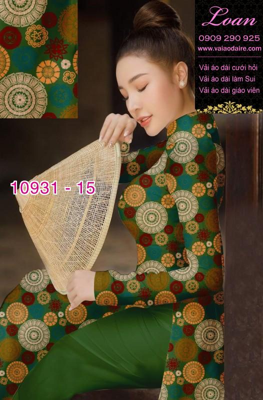Vải áo dài hoa 3D