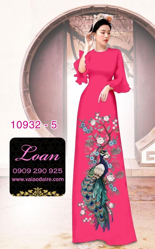Vải áo dài hoa 3D