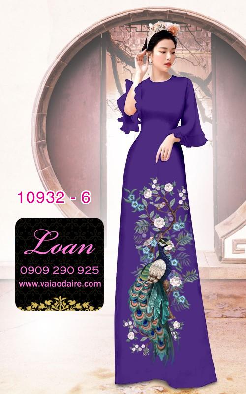 Vải áo dài hoa 3D