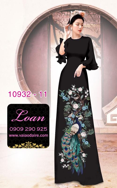 Vải áo dài hoa 3D