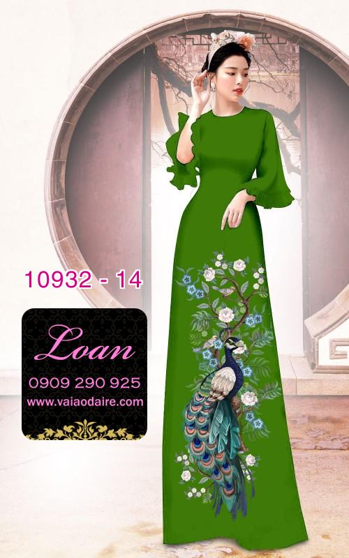 Vải áo dài hoa 3D