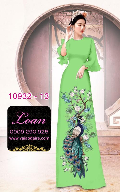 Vải áo dài hoa 3D