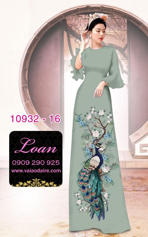 Vải áo dài hoa 3D