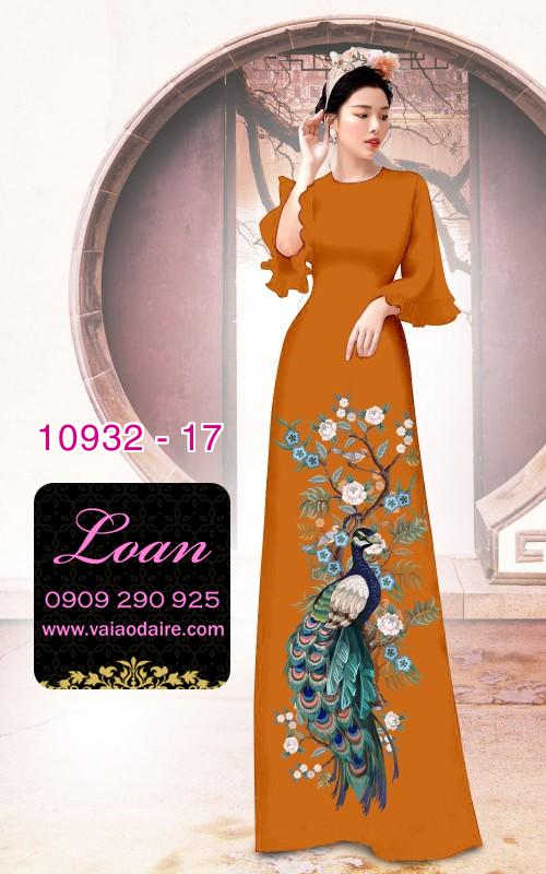 Vải áo dài hoa 3D