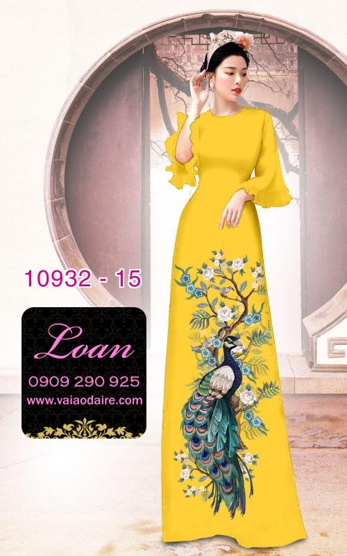 Vải áo dài hoa 3D