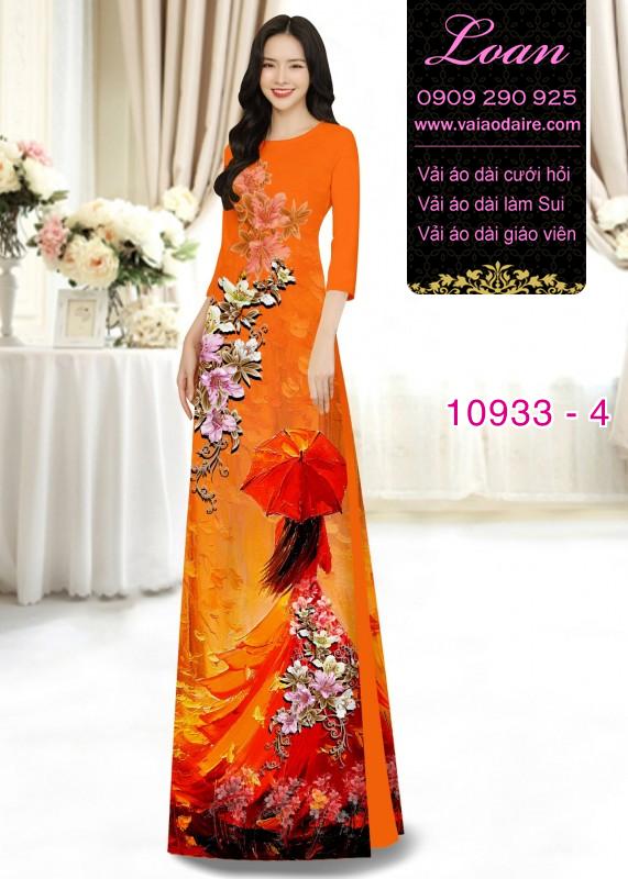 Vải áo dài hình thiếu nữ