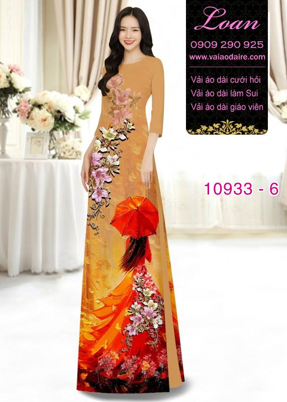 Vải áo dài hình thiếu nữ