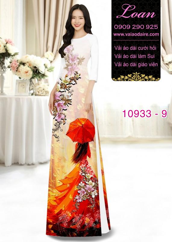 Vải áo dài hình thiếu nữ