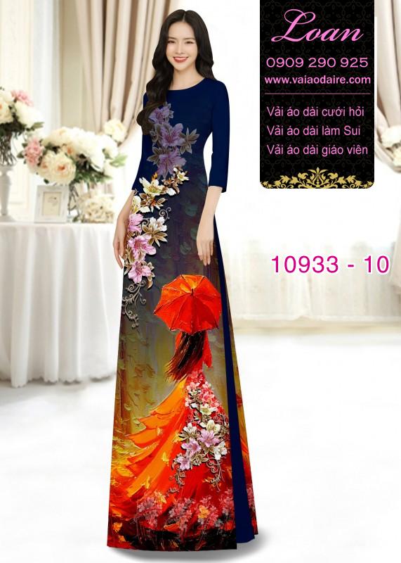 Vải áo dài hình thiếu nữ