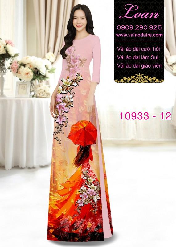 Vải áo dài hình thiếu nữ