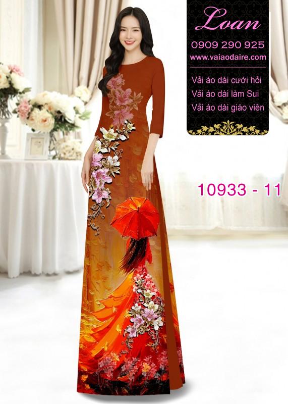 Vải áo dài hình thiếu nữ