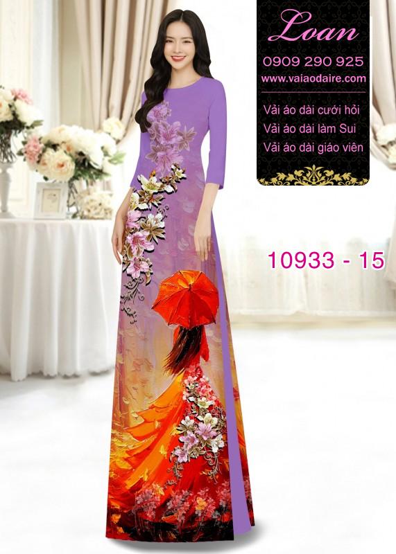 Vải áo dài hình thiếu nữ
