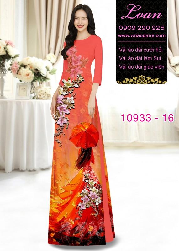 Vải áo dài hình thiếu nữ