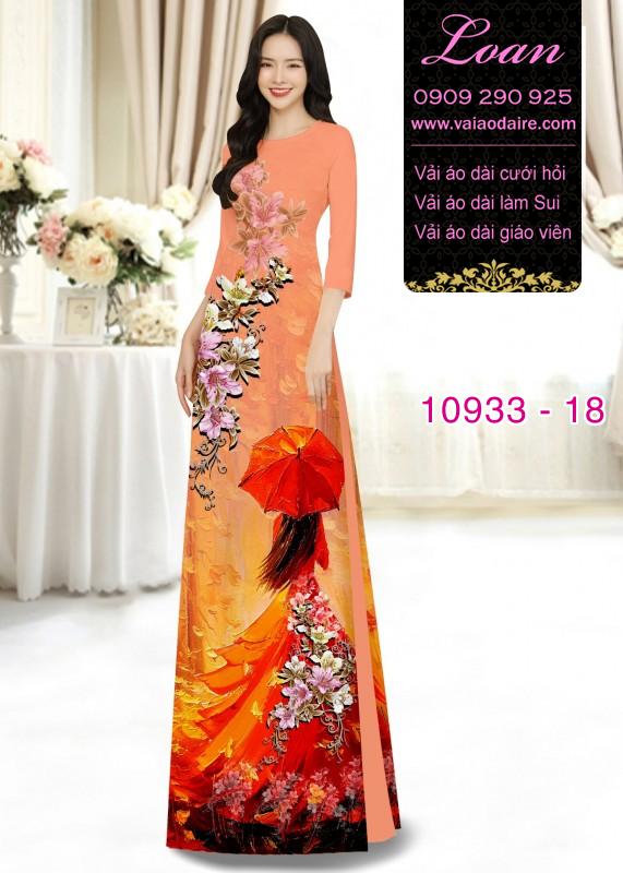 Vải áo dài hình thiếu nữ