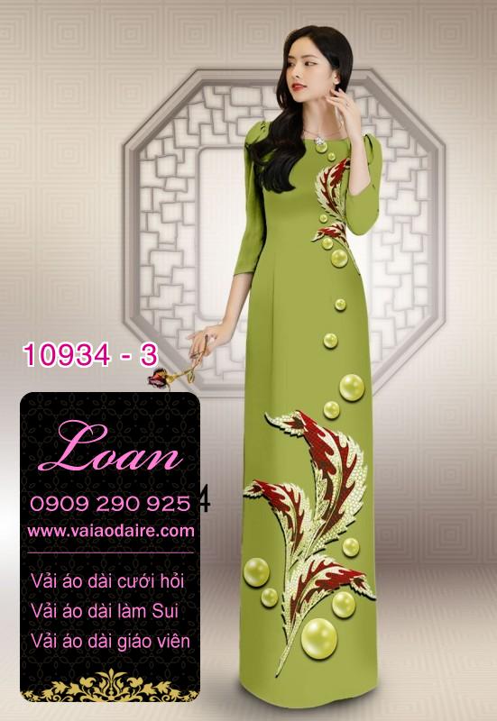 Vải áo dài hoa 3D Vải áo dài hoa 3D