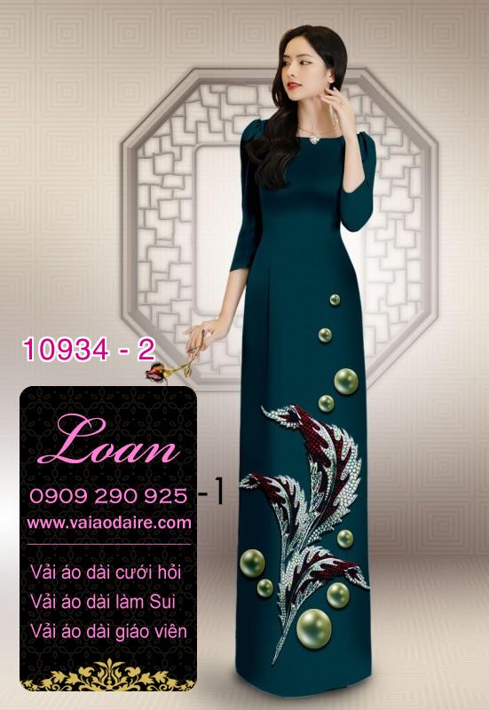 Vải áo dài hoa 3D Vải áo dài hoa 3D