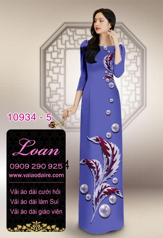 Vải áo dài hoa 3D Vải áo dài hoa 3D