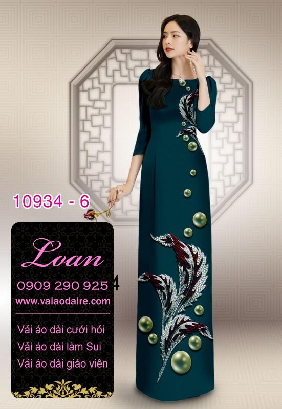 Vải áo dài hoa 3D Vải áo dài hoa 3D