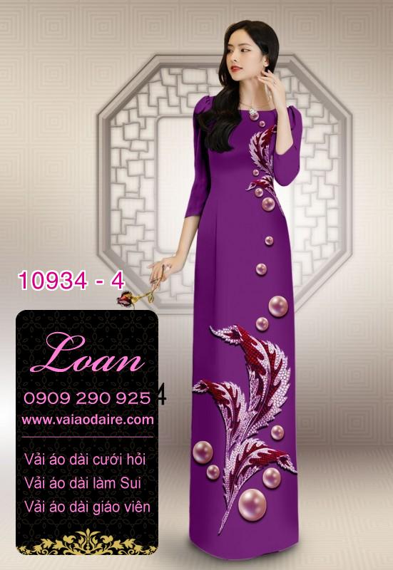Vải áo dài hoa 3D Vải áo dài hoa 3D