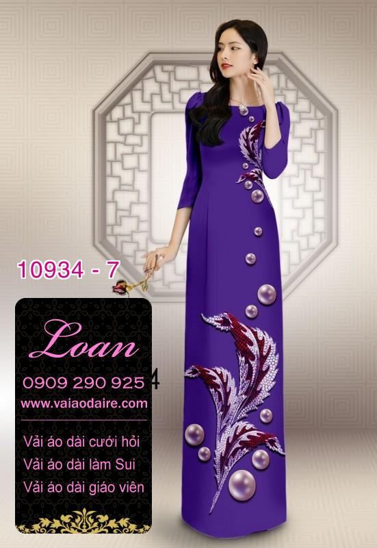 Vải áo dài hoa 3D Vải áo dài hoa 3D