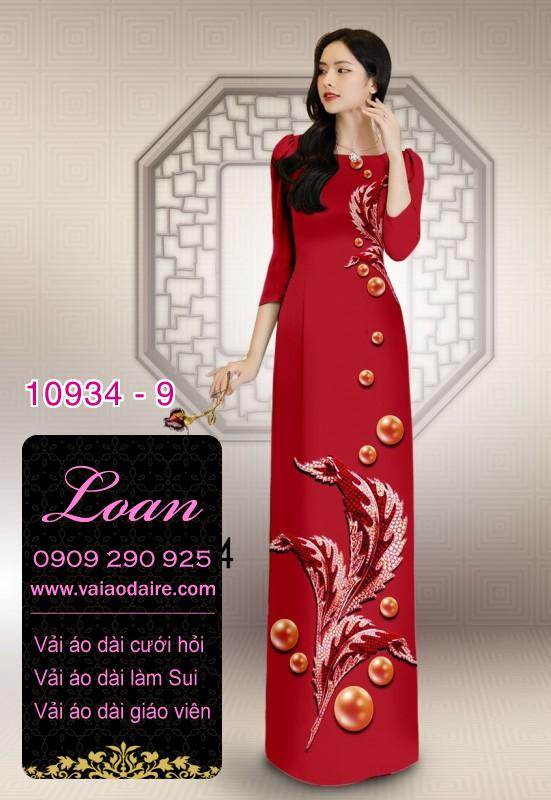 Vải áo dài hoa 3D Vải áo dài hoa 3D