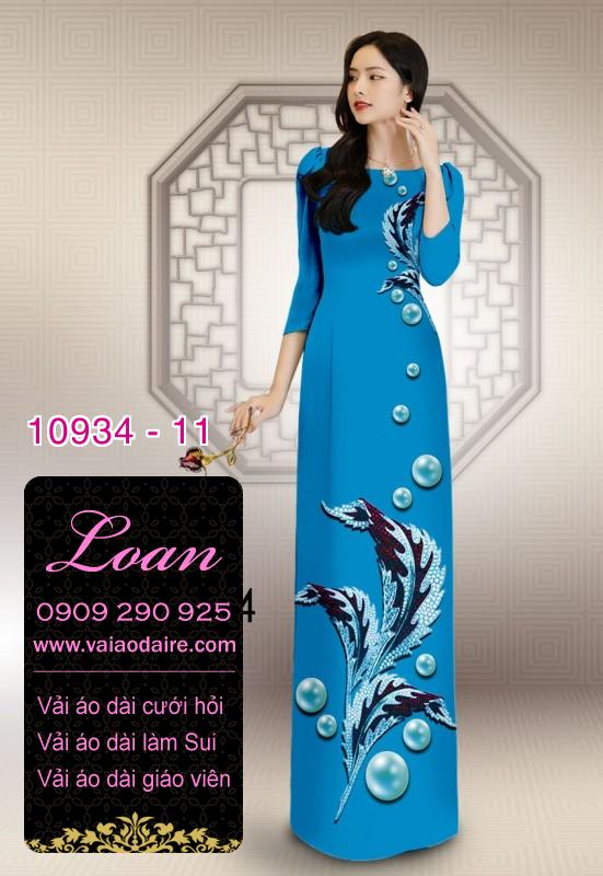 Vải áo dài hoa 3D Vải áo dài hoa 3D