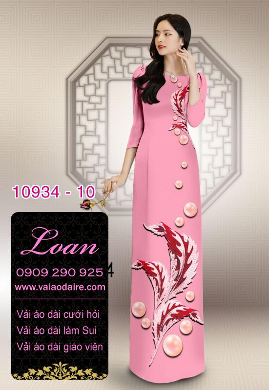 Vải áo dài hoa 3D Vải áo dài hoa 3D
