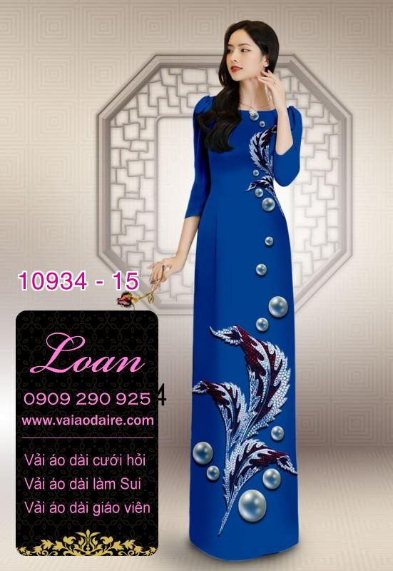 Vải áo dài hoa 3D Vải áo dài hoa 3D