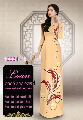 Vải áo dài hoa 3D-DT 10934