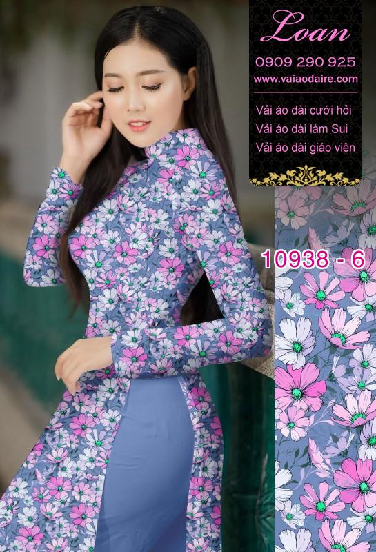 Vải áo dài hoa nhí