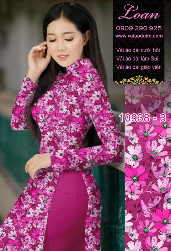 Vải áo dài hoa nhí