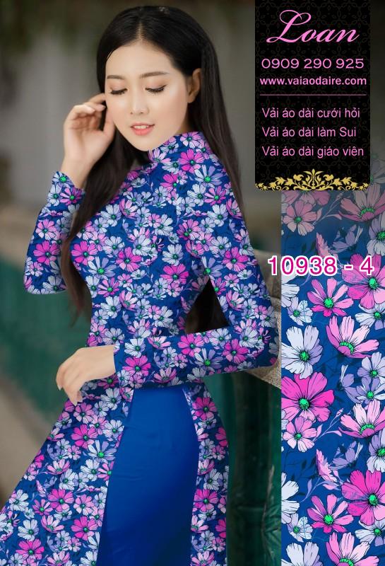 Vải áo dài hoa nhí