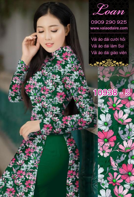 Vải áo dài hoa nhí