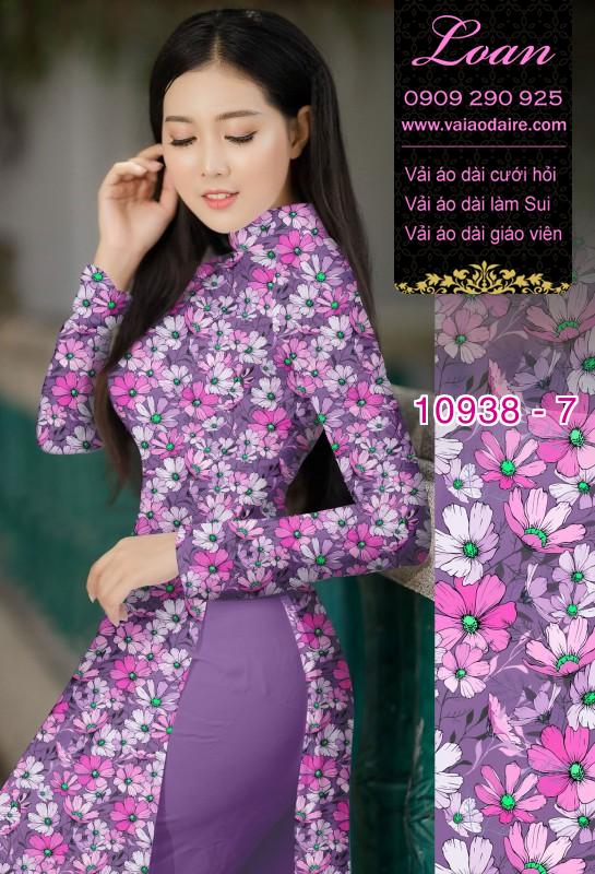Vải áo dài hoa nhí