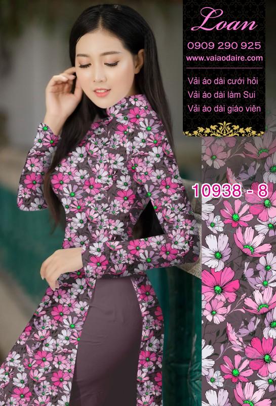 Vải áo dài hoa nhí