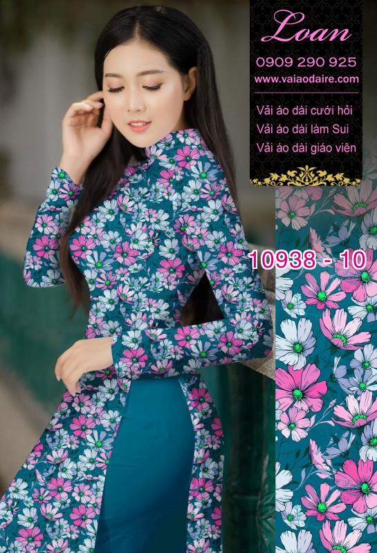 Vải áo dài hoa nhí