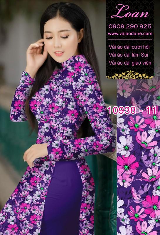 Vải áo dài hoa nhí