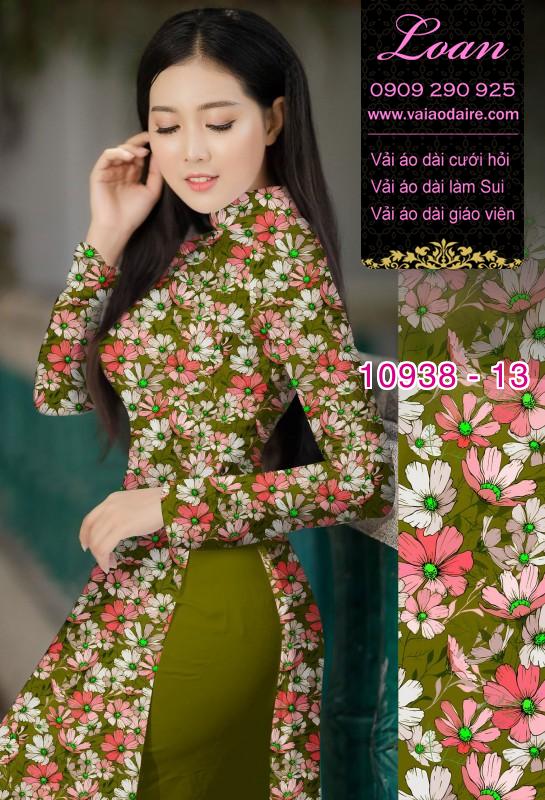 Vải áo dài hoa nhí