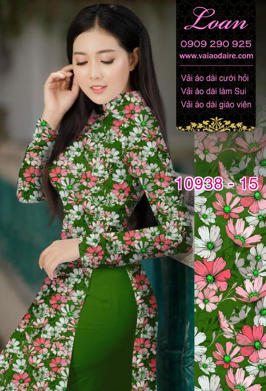 Vải áo dài hoa nhí