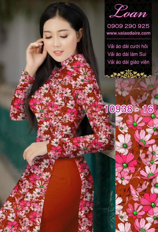 Vải áo dài hoa nhí