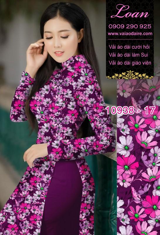 Vải áo dài hoa nhí