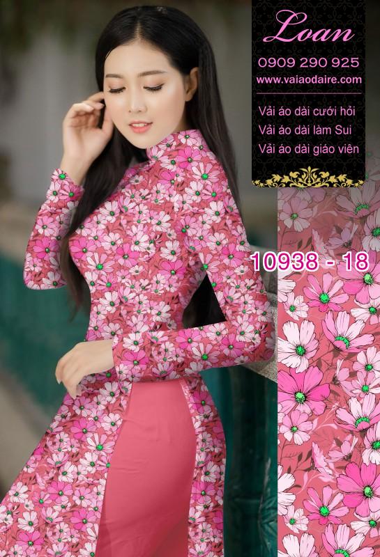 Vải áo dài hoa nhí