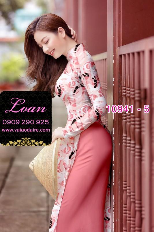 Vải áo dài hoa nguyên áo