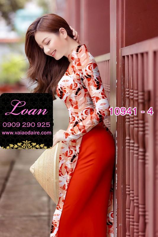 Vải áo dài hoa nguyên áo