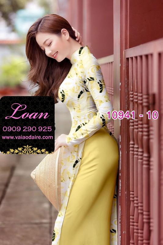 Vải áo dài hoa nguyên áo