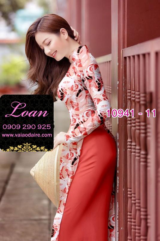 Vải áo dài hoa nguyên áo